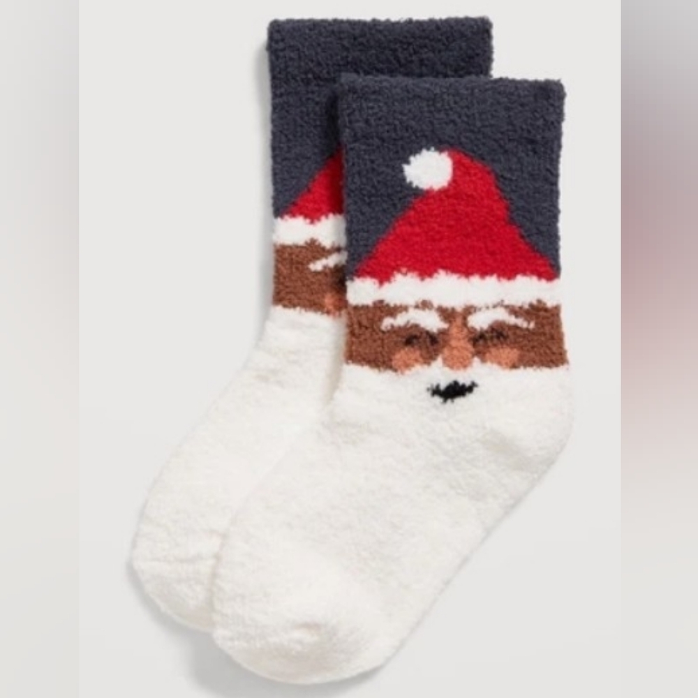 Unisex Cozy Holiday Socks - Santa